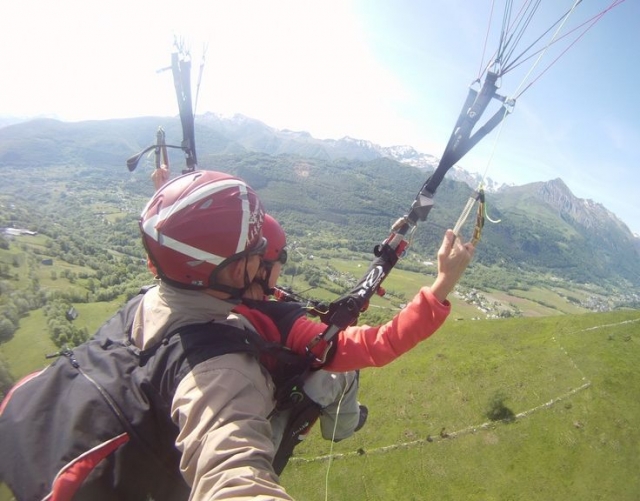  Vuelo en parapenle con doble mando